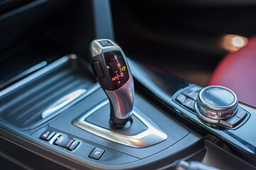 Modern car automatic gear shift with beautiful design