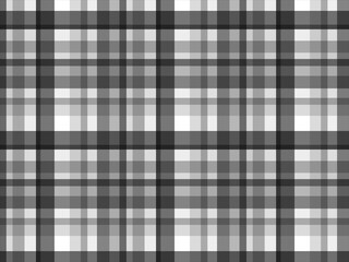 ランダムチェック柄 白黒