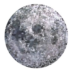 Moon planet in space. 3d rendering.	