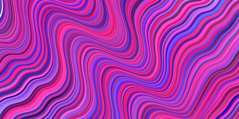 Dark Pink, Blue vector layout with curves. Gradient illustration in simple style with bows. Best design for your posters, banners.