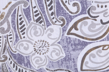 The abstract pattern on fabric. Seamless vector background. Dark blue and gold texture. Graphic modern pattern