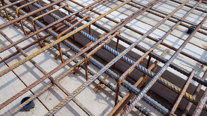 Steel reinforcement for the concrete floor
