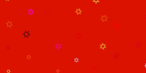 Light multicolor vector texture with disease symbols.