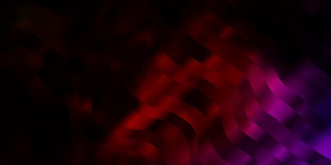 Dark Pink, Red vector background with lines. Abstract illustration with gradient bows. Best design for your posters, banners.