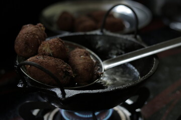 delicious evening food prepared during in a kitchen.