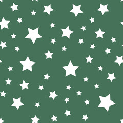 Fototapeta premium Stars seamless pattern. Backdrop texture for Christmas design. Continuous background.