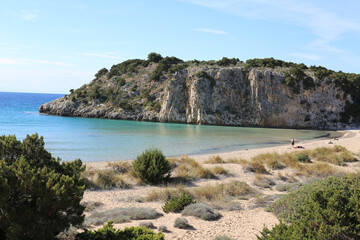 Die Bucht von Pylos oder Navarino in Griechenland am Peloponnes