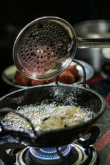 delicious evening food prepared during in a kitchen.