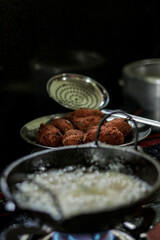 delicious evening food prepared during in a kitchen.