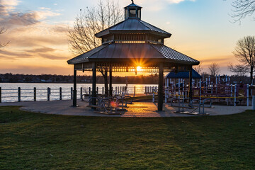 Late Evening  Lakefront Sunset