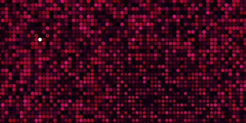 Dark Pink vector texture with disks. Modern abstract illustration with colorful circle shapes. Design for posters, banners.