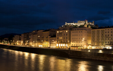 Fototapeta na wymiar Salzburg sunset, austria