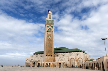 Fototapeta na wymiar hassan ii mosque casablanca