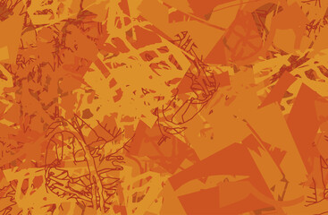 Grunge background orange seamless. An abstract texture. Template for printing on fabric, Wallpaper. Chaotic repeating pattern