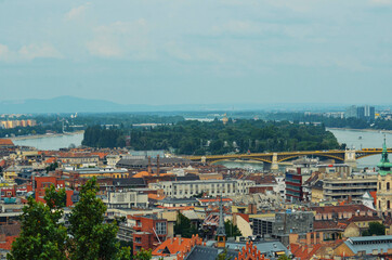 Obraz premium A beautiful view of Budapest city at Hungary.