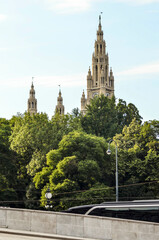 A beautiful view of Vienna city at Austria.