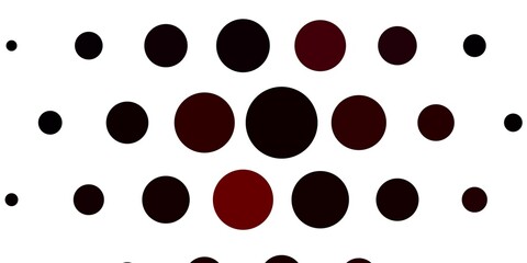 Light Red vector pattern with circles. Colorful illustration with gradient dots in nature style. New template for your brand book.