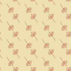 Folklore flower seamless pattern