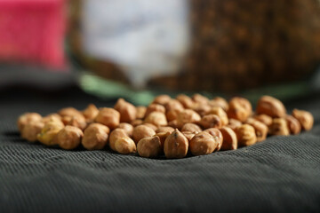 ground gram on a table .