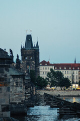 Fototapeta na wymiar A beautiful view of Prague city at Czech Republic.