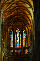 Fototapeta premium A beautiful view of Prague city at Czech Republic.