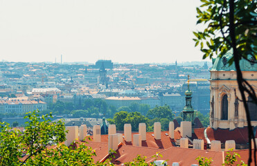 A beautiful view of Prague city at Czech Republic.
