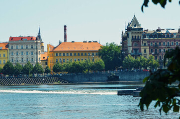 A beautiful view of Prague city at Czech Republic.