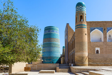 Kalta Minor in the town of Itchan Kala, Khiva, Uzbekistan