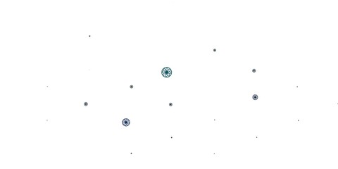 Light Blue, Green vector template with circles.