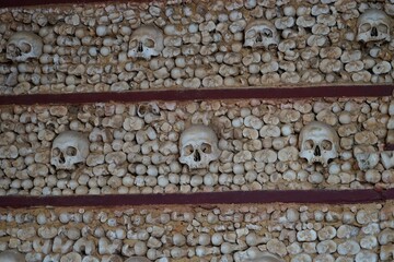 Bones Chapel, Faro, Portugal - wall detail