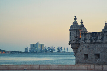 A beautiful view of Lisbon city and your nature at Portugal.