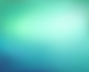 Abstract teal background. Blurred turquoise water backdrop. Vector illustration for your graphic design, banner, summer or aqua poster, wedsite