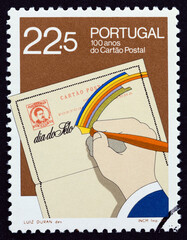 First Portuguese postcard centenary (Portugal 1986)