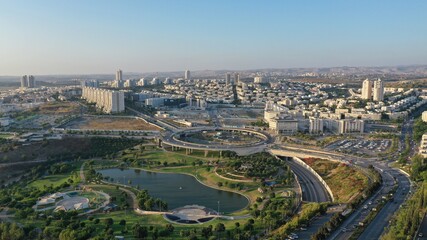 Modiin City Landscape at sunset, aerial view..israel
Drone,aerial,summer,july,2020