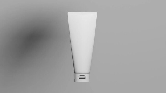 beauty treatment medical skincare cosmetic lotion cream mockup packaging, 3d illustration rendering animation