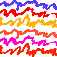 Multicolored Scribble Abstract Pattern