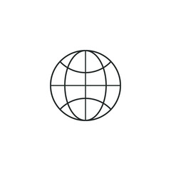 The globe icon. Globe symbol. Flat Vector illustration. EPS10
vector illustration