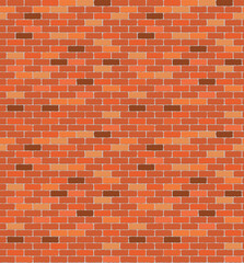 Seamless brick wall background. Stock vector illustration.
