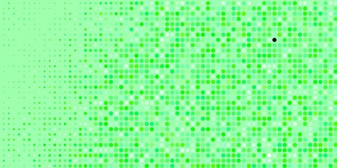 Light Green vector background with spots. Glitter abstract illustration with colorful drops. Pattern for booklets, leaflets.