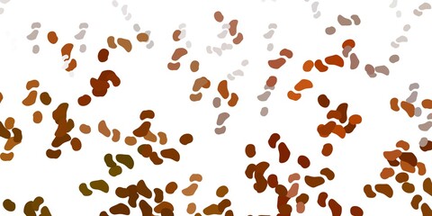 Light orange vector texture with memphis shapes.