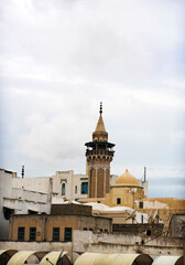 The tower of the Great mosque in Tunis