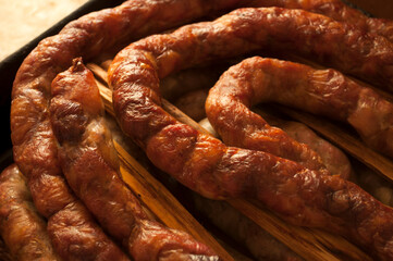 homemade sausage baked in the oven
