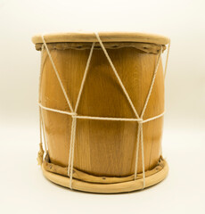 Dominican Tambora. Typical Dominican Republic drum on white background