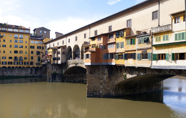 Obraz na płótnie Canvas ponte vecchio florence italy