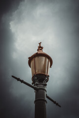 lamp post against the sky