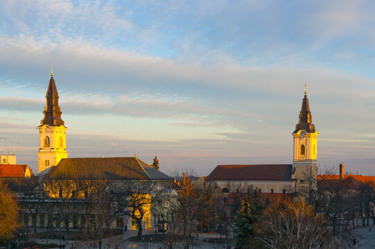 Church In Kecskemet City, South Hungary