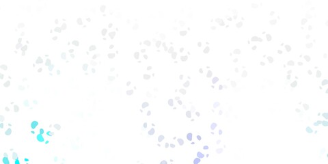 Light pink, blue vector backdrop with chaotic shapes.