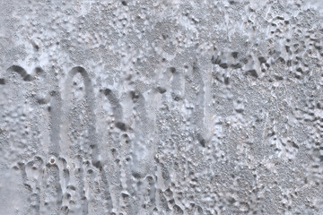 Obraz premium Silver plate- engraving on metal. Embossment- relief image