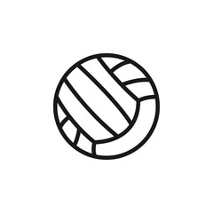 Volleyball icon flat vector illustration