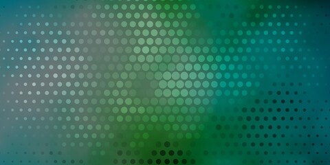 Light Blue, Green vector texture with disks. Modern abstract illustration with colorful circle shapes. Pattern for websites.